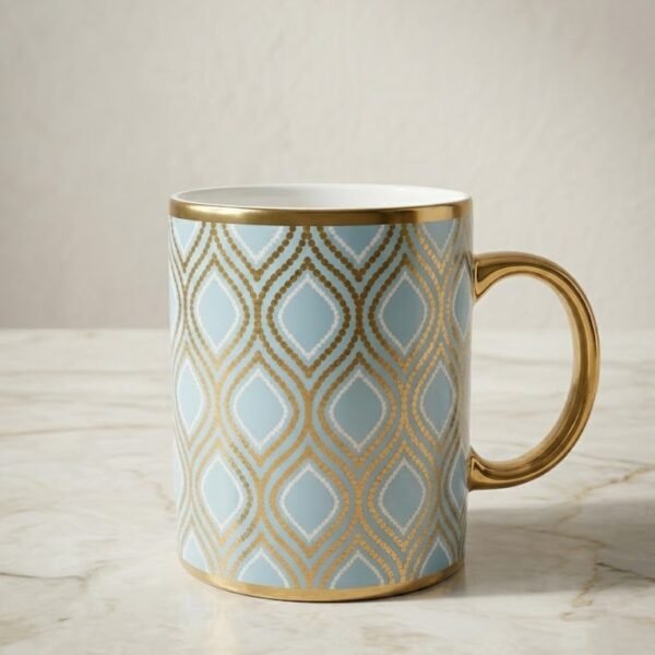Blue & Gold Designer Ceramic Mug