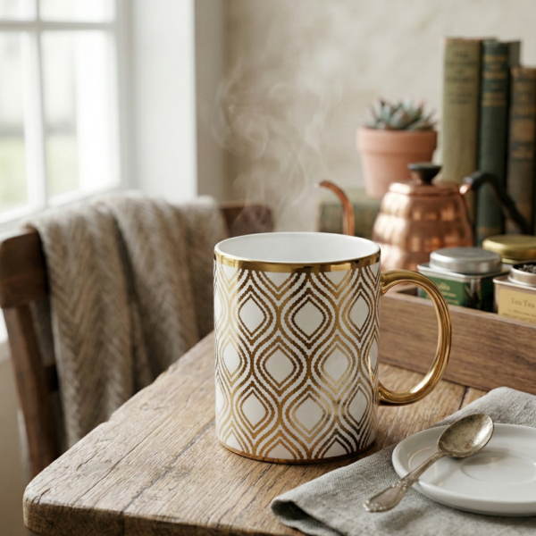 Royal Gold Lattice Mug